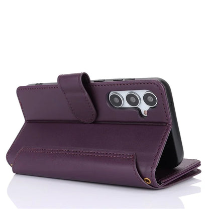 Cell Phone Case for Samsung Galaxy S23 FE RFID Blocking Wallet PU Leather Cover