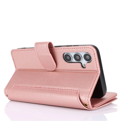 Cell Phone Case for Samsung Galaxy S23 FE RFID Blocking Wallet PU Leather Cover
