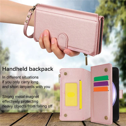 Cell Phone Case for Samsung Galaxy S23 FE RFID Blocking Wallet PU Leather Cover