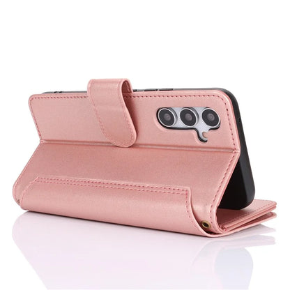 Cell Phone Case for Samsung Galaxy A54 5G RFID Blocking Leather Cover with 2 Straps