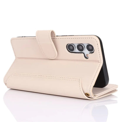 Cell Phone Case for Samsung Galaxy A54 5G RFID Blocking Leather Cover with 2 Straps