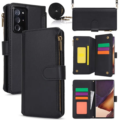 For Samsung Galaxy Note20 Ultra / Note20 Ultra 5G Case RFID Blocking Cell Phone Leather Cover