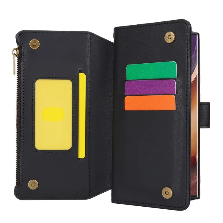 For Samsung Galaxy Note20 Ultra / Note20 Ultra 5G Case RFID Blocking Cell Phone Leather Cover