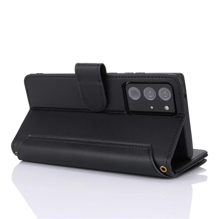 For Samsung Galaxy Note20 Ultra / Note20 Ultra 5G Case RFID Blocking Cell Phone Leather Cover