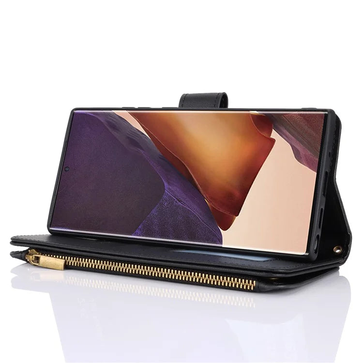 For Samsung Galaxy Note20 Ultra / Note20 Ultra 5G Case RFID Blocking Cell Phone Leather Cover