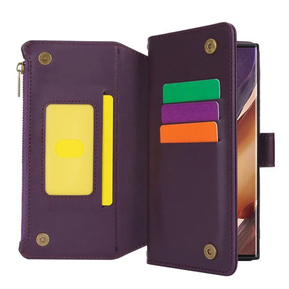 For Samsung Galaxy Note20 Ultra / Note20 Ultra 5G Case RFID Blocking Cell Phone Leather Cover