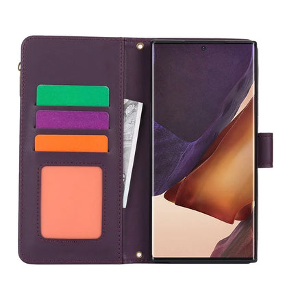 For Samsung Galaxy Note20 Ultra / Note20 Ultra 5G Case RFID Blocking Cell Phone Leather Cover