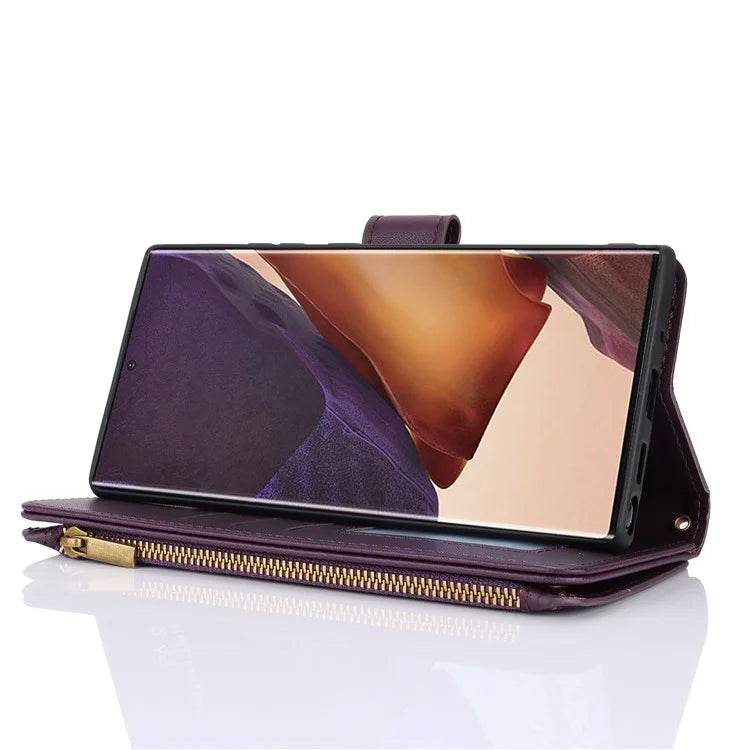 For Samsung Galaxy Note20 Ultra / Note20 Ultra 5G Case RFID Blocking Cell Phone Leather Cover