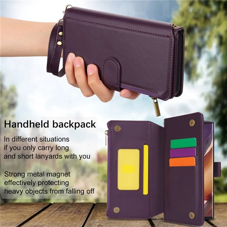 For Samsung Galaxy Note20 Ultra / Note20 Ultra 5G Case RFID Blocking Cell Phone Leather Cover