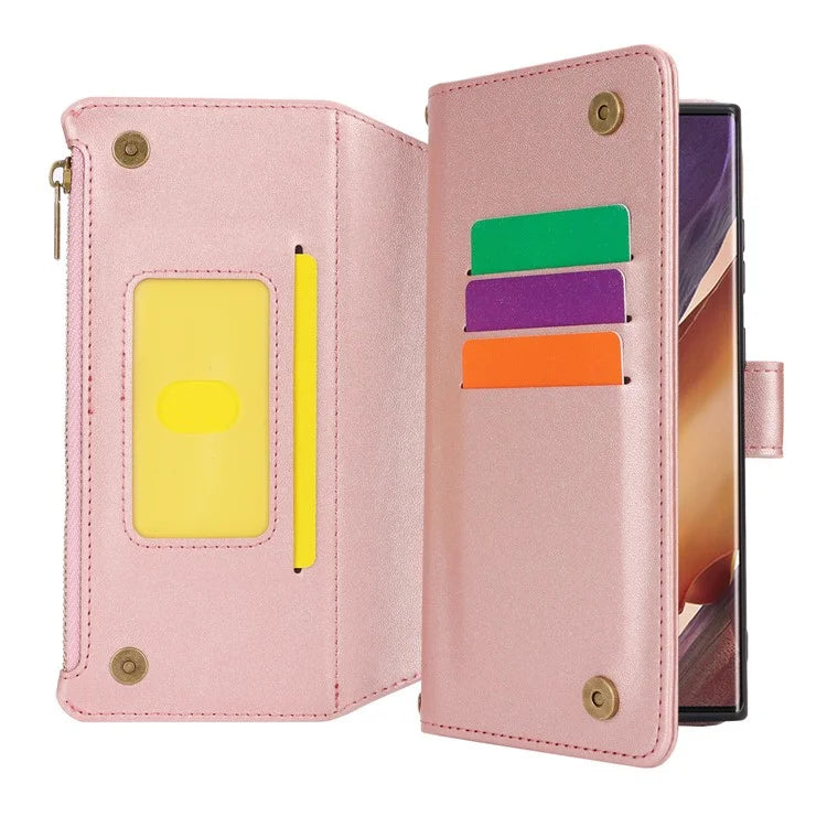 For Samsung Galaxy Note20 Ultra / Note20 Ultra 5G Case RFID Blocking Cell Phone Leather Cover