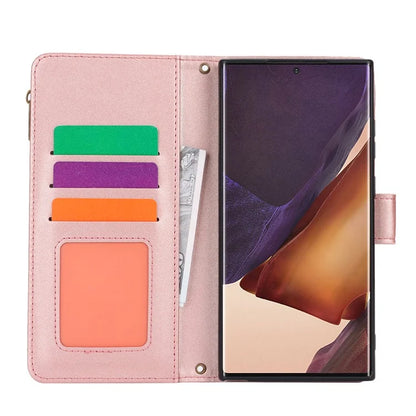 For Samsung Galaxy Note20 Ultra / Note20 Ultra 5G Case RFID Blocking Cell Phone Leather Cover