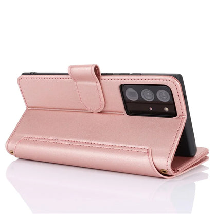 For Samsung Galaxy Note20 Ultra / Note20 Ultra 5G Case RFID Blocking Cell Phone Leather Cover
