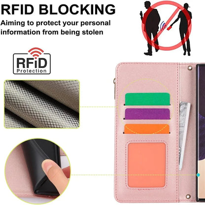 For Samsung Galaxy Note20 Ultra / Note20 Ultra 5G Case RFID Blocking Cell Phone Leather Cover