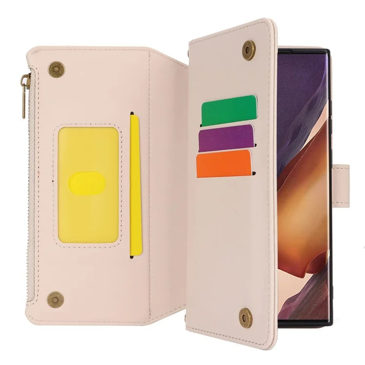 For Samsung Galaxy Note20 Ultra / Note20 Ultra 5G Case RFID Blocking Cell Phone Leather Cover