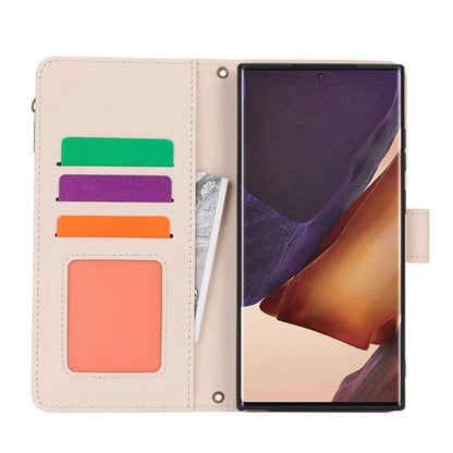 For Samsung Galaxy Note20 Ultra / Note20 Ultra 5G Case RFID Blocking Cell Phone Leather Cover