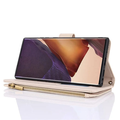 For Samsung Galaxy Note20 Ultra / Note20 Ultra 5G Case RFID Blocking Cell Phone Leather Cover