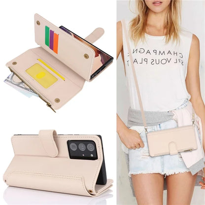 For Samsung Galaxy Note20 Ultra / Note20 Ultra 5G Case RFID Blocking Cell Phone Leather Cover