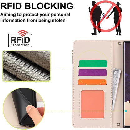 For Samsung Galaxy Note20 Ultra / Note20 Ultra 5G Case RFID Blocking Cell Phone Leather Cover