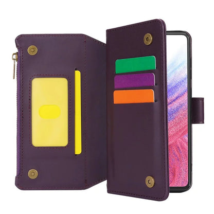 Cell Phone Case for Samsung Galaxy A53 5G RFID Blocking Bump Proof Leather Cover