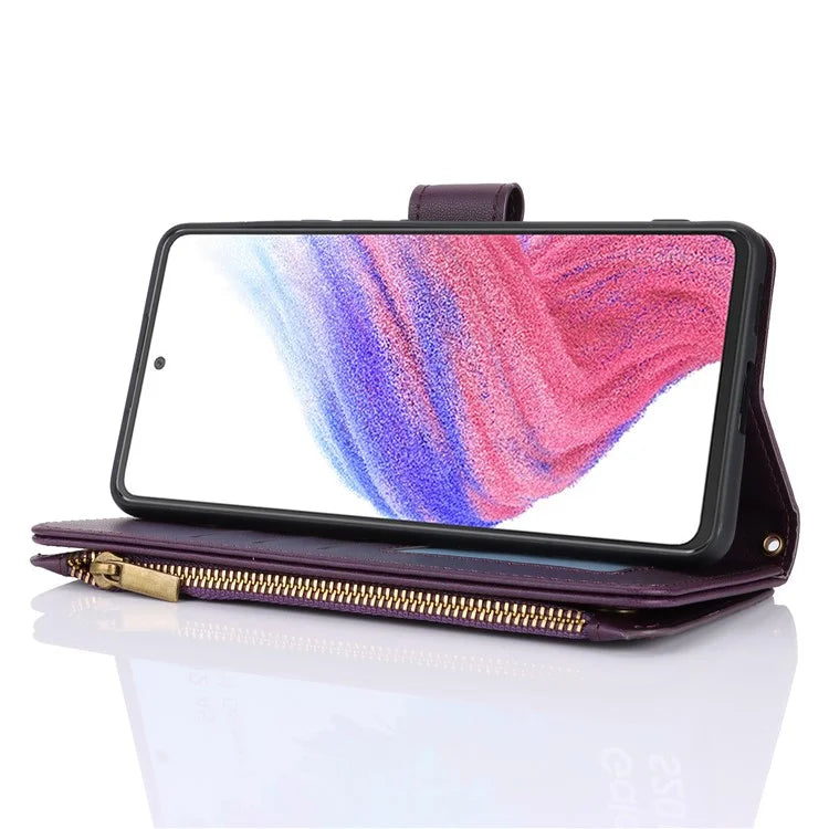 Cell Phone Case for Samsung Galaxy A53 5G RFID Blocking Bump Proof Leather Cover