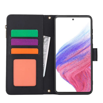 Cell Phone Case for Samsung Galaxy A53 5G RFID Blocking Bump Proof Leather Cover