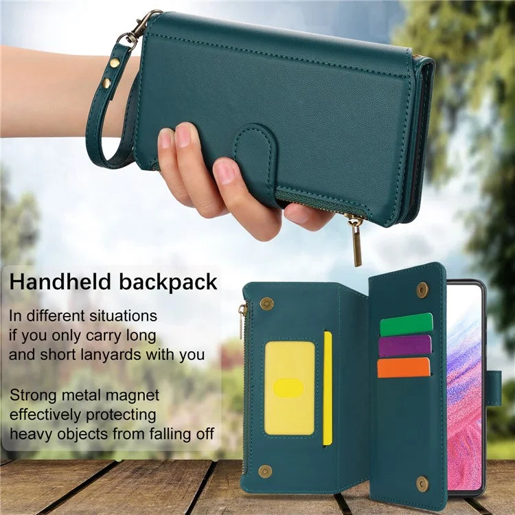 Cell Phone Case for Samsung Galaxy A53 5G RFID Blocking Bump Proof Leather Cover