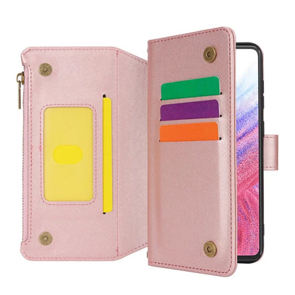 Cell Phone Case for Samsung Galaxy A53 5G RFID Blocking Bump Proof Leather Cover