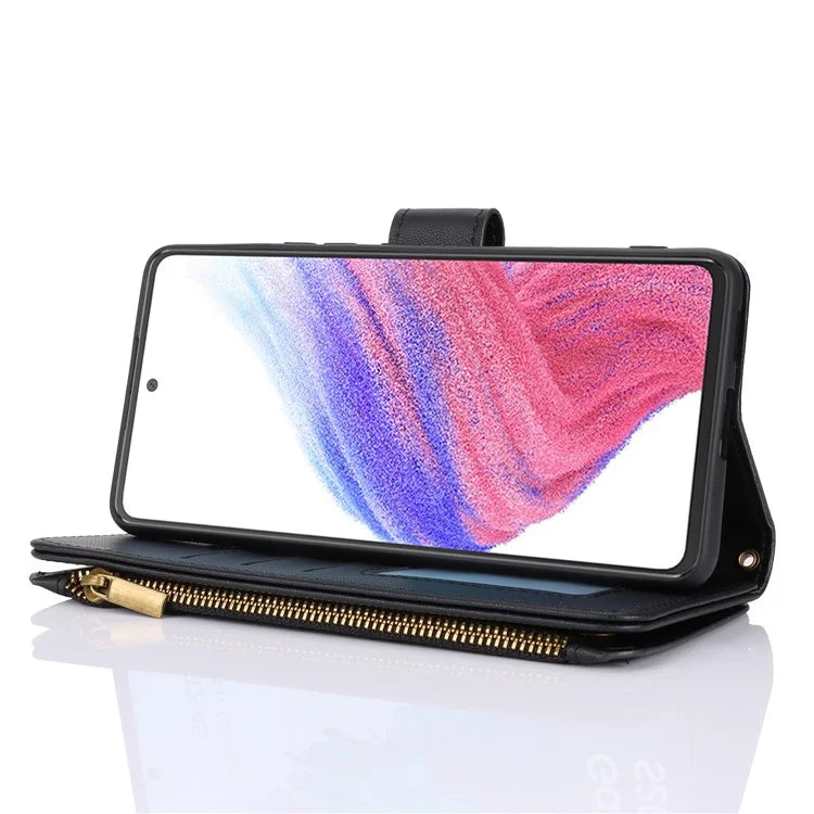 For Samsung Galaxy A14 4G / 5G RFID Blocking Cell Phone Case Anti-fall Leather Cover