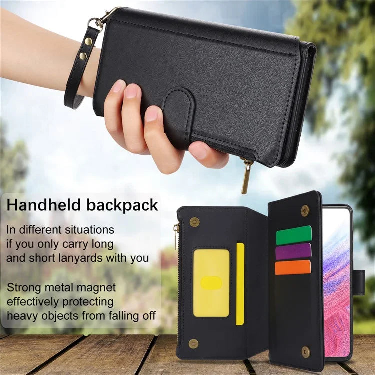 For Samsung Galaxy A14 4G / 5G RFID Blocking Cell Phone Case Anti-fall Leather Cover