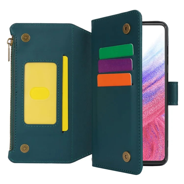 For Samsung Galaxy A14 4G / 5G RFID Blocking Cell Phone Case Anti-fall Leather Cover