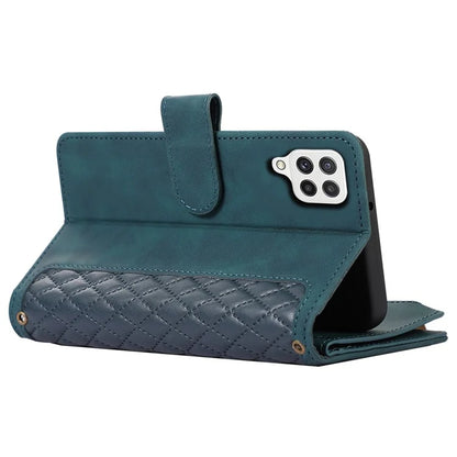 Zipper Pocket Case For Samsung Galaxy A22 4G (EU Version) Shell Imprinted Leather Wallet Stand Cover