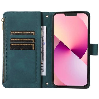 For iPhone 11 Pro Max Cell Phone Case Rhombus Imprinted Leather Drop-proof Wallet Cover