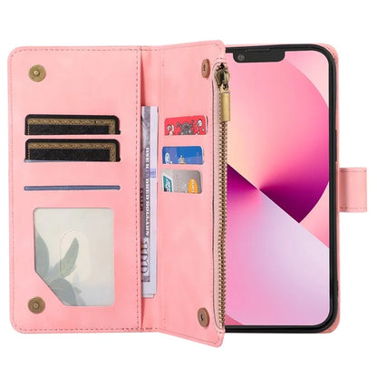 For iPhone 11 Pro Max Cell Phone Case Rhombus Imprinted Leather Drop-proof Wallet Cover