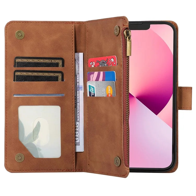 For iPhone 11 Pro Max Cell Phone Case Rhombus Imprinted Leather Drop-proof Wallet Cover