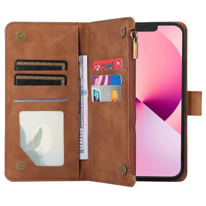 For iPhone 11 Pro Max Cell Phone Case Rhombus Imprinted Leather Drop-proof Wallet Cover