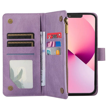 For iPhone 11 Pro Max Cell Phone Case Rhombus Imprinted Leather Drop-proof Wallet Cover