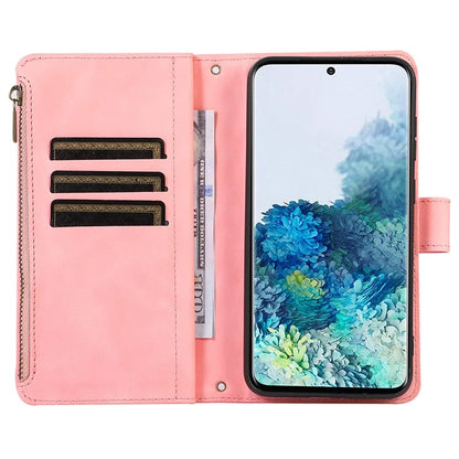 For Samsung Galaxy S20 FE 2022 / S20 FE 5G / S20 FE / S20 Lite 5G Magnetic Phone Case Leather+TPU 9 Card Slots Cover