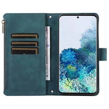For Samsung Galaxy S20 FE 2022 / S20 FE 5G / S20 FE / S20 Lite 5G Magnetic Phone Case Leather+TPU 9 Card Slots Cover