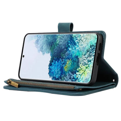 For Samsung Galaxy S20 FE 2022 / S20 FE 5G / S20 FE / S20 Lite 5G Magnetic Phone Case Leather+TPU 9 Card Slots Cover