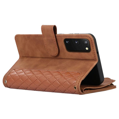 For Samsung Galaxy S20 FE 2022 / S20 FE 5G / S20 FE / S20 Lite 5G Magnetic Phone Case Leather+TPU 9 Card Slots Cover