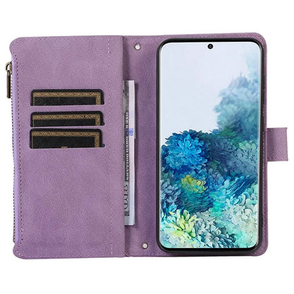 For Samsung Galaxy S20 FE 2022 / S20 FE 5G / S20 FE / S20 Lite 5G Magnetic Phone Case Leather+TPU 9 Card Slots Cover