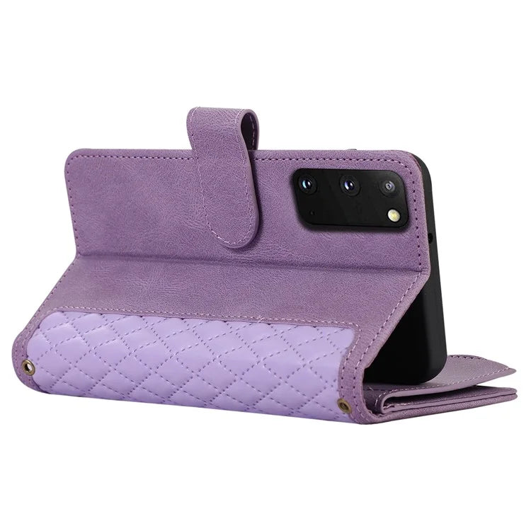 For Samsung Galaxy S20 FE 2022 / S20 FE 5G / S20 FE / S20 Lite 5G Magnetic Phone Case Leather+TPU 9 Card Slots Cover