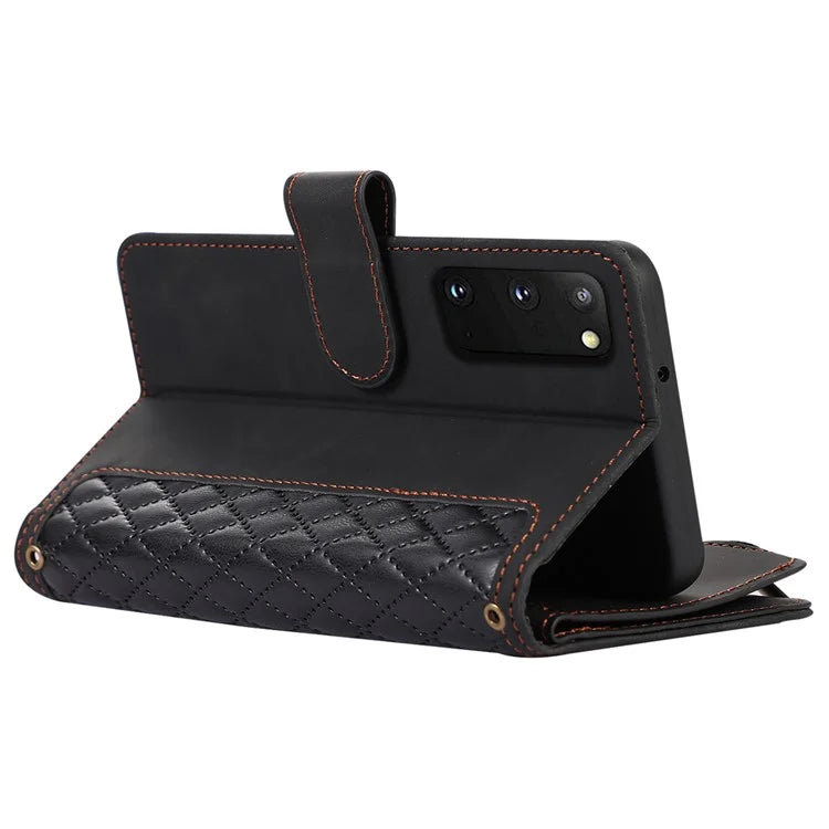 For Samsung Galaxy S20 FE 2022 / S20 FE 5G / S20 FE / S20 Lite 5G Magnetic Phone Case Leather+TPU 9 Card Slots Cover
