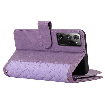 For Samsung Galaxy Note20 Ultra / Note20 Ultra 5G Cover 9 Card Slots Zipper Pocket Phone Wallet Case