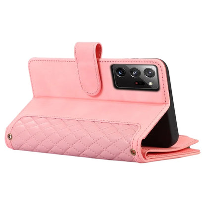 For Samsung Galaxy Note20 Ultra / Note20 Ultra 5G Cover 9 Card Slots Zipper Pocket Phone Wallet Case