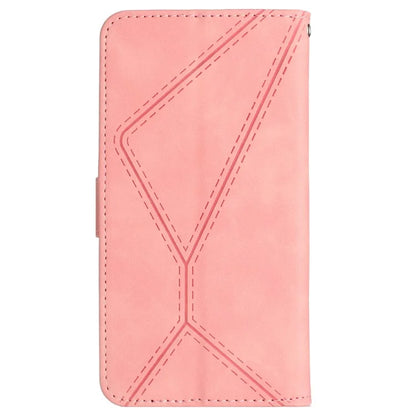 HT05 For OnePlus 12 5G PU Leather Case Line Imprinted Protective Phone Cover