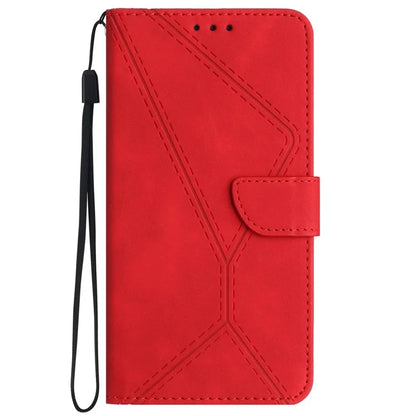 HT05 For OnePlus 12 5G PU Leather Case Line Imprinted Protective Phone Cover