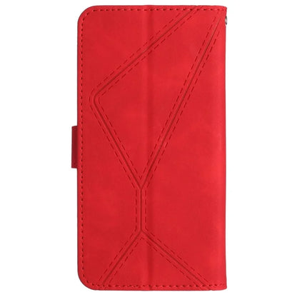 HT05 For OnePlus 12 5G PU Leather Case Line Imprinted Protective Phone Cover