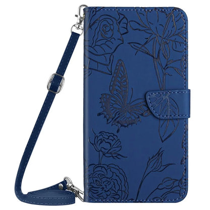 HT03 Wallet Case for Samsung Galaxy A55 5G Flip Leather Case with Shoulder Strap Phone Wallet