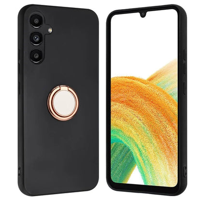 For Samsung Galaxy A55 5G Ring Kickstand Case Matte TPU Phone Cover
